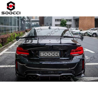 Difusor Trasero de Fibra de Carbono Seca TAKD, Kit de Carrocería, Difusor Inferior de Parachoques con Alerón Lateral para BMW F87 M2 M2C 2016-2021