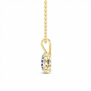 Elegante Collar con Colgante de Diamante Cultivado en Laboratorio para Mujer con Piedras de Claridad VVS VS y Color EF en Plata de Ley 925 - Product Image 6