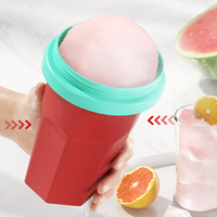 Nouvelle Tasse à Glace Pilée Design Moderne Été 2026 – Refroidissement Rapide, Silicone Alimentaire Réutilisable avec Capuchon et Paille – Idéale pour Fêtes et Cadeaux