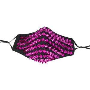 थोक हेलोलीन फैशन सूती कपड़े डिजाइनर पुनः प्रयोज्य सबलिमिनेशन पार्टी मास्क कस्टम लोगो के साथ - Product Image 4