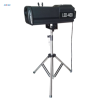 Projecteur de suivi manuel COB 450W AC100-240V 8-15 °   Projecteur à 5 couleurs + lumière blanche pour éclairage de scène de mariage, de théâtre et de concert