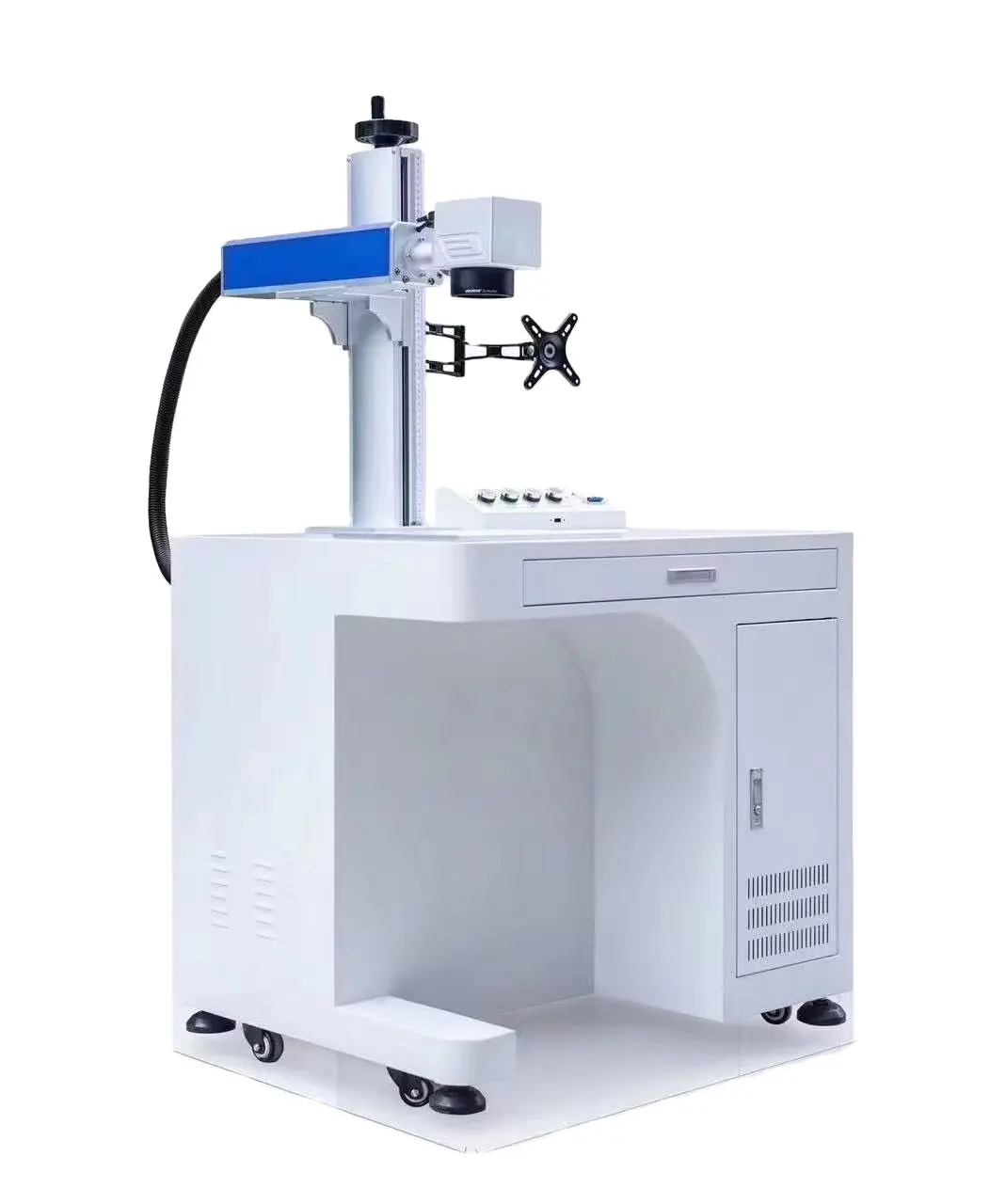 섬유 표하기 기계 레이저 표하기 기계 및 레이저 조각 기계 3D 동적인 색깔 Mopa 100W JPT 색깔 60W 30W 50W