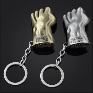 复仇者电影周边绿巨人的手拳金属钥匙扣 - Product Image 1