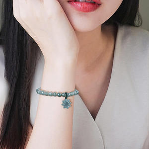 หยกธรรมชาติ หยกน้ำเงิน สร้อยข้อมือ แฟชั่นเรียบง่าย สำหรับทุกเพศ พร้อมใบรับรองการประเมินราคา SL127 - Product Image 5