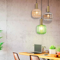 Lámpara LED de Superficie de Alta Calidad con 1 Luz, Pantalla de Cristal Ahumado E27, Base de Metal y Cristal, Diseño Elegante para Hogar y Oficina