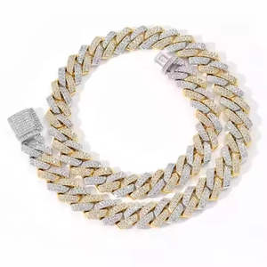 Cadena Cubana de Plata 925 Premium con Moissanita, Estilo Hip Hop, Unisex, Joyería de Lujo para Hombres y Mujeres, Regalo de Boda - Product Image 5