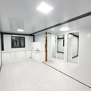 Maison conteneur extensible de 40 pieds et 20 pieds en Chine, 2 chambres, ignifuge, bureau, panneau sandwich en acier, entrepôt, appartement - Product Image 3