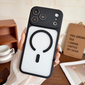 Coques de téléphone portable magnétiques en silicone mat pour iPhone 17 Pro Max, protection antichoc, protection de l'objectif, protection intégrale à 360° - Product Image 6