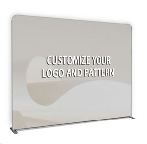 Custom Printed 8ft Straight Pop-up Tension Fabric Display Eco-Friendly <b>Backdrop</b> for Exhibitions - Product Image 5