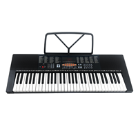 Piano Eléctrico Multifuncional Popular de 61 Teclas, Órgano Electrónico OEM ODM con 300 Tonos, 300 Ritmos y 50 Canciones de Demostración