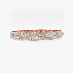 Brazalete de Diamantes Cultivados en Laboratorio de 7,2 y 3 Quilates con Múltiples Formas, Brazalete Elegante y Brillante de 7 Pulgadas, Joyería de Moda para Mujer - Product Image 3