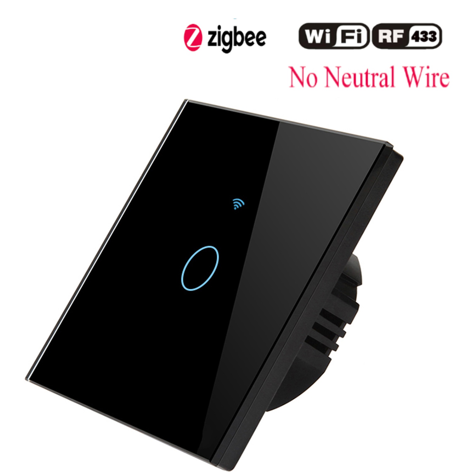 86-Zigbee-1Gang Negro