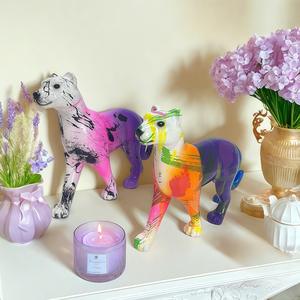 Décorations de luxe légères, style léopard, pour salon, bureau, cave à vin, décorations haut de gamme, artisanat en résine - Product Image 1