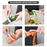 Magic Custom 3 In 1 Multifunctionele Plastic Fruit En Groente Peeler Cutter