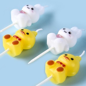Lovely Candle Cute Duck Rabbit Birthday Cake Decoration Paraffin Single Wick Kids Party Baking Decor - Product Image 2