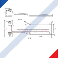 Charnière de porte en acier inoxydable pour conteneur de camion