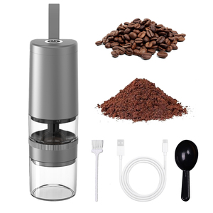 Electric Burr Coffee Grinder Portable USB Rechargeable Coffee Bean Mill with 5 Adjustable Grinding <b>Levels</b> for Brewing - Product Image 3