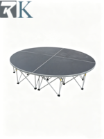 Scène ronde mobile en aluminium pour événements, mariages, extérieur