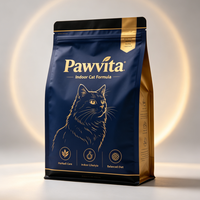 Sachet Doypack PE Personnalisé de Qualité Alimentaire Anti-Dégradation avec Fermeture Éclair pour Aliments Secs pour Animaux de Compagnie, Emballage d'Expédition E-commerce