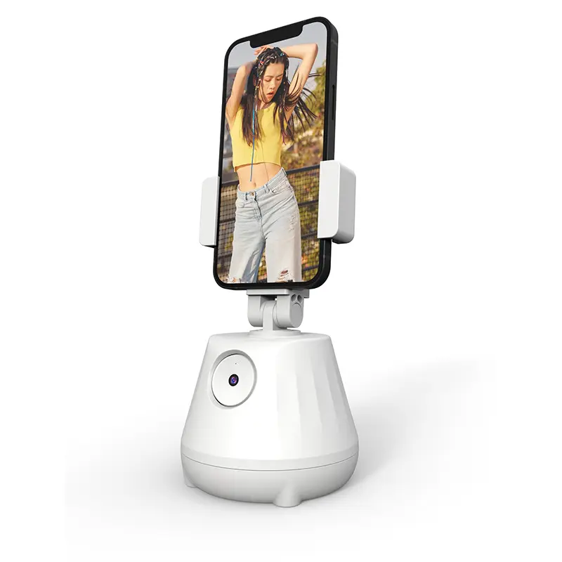 Toptan otomatik izleme Gimble telefon tutucu hayır APP cep telefonu tutun akıllı telefon tutucu telefon tutucu jest evet 360 derece görüş açıları rotasyon
