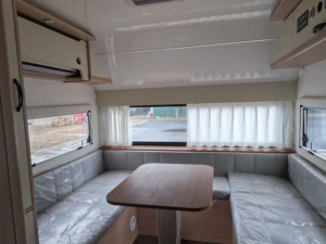 Ecocampor Remorque <span class=keywords><strong>de</strong></span> camping-car en aluminium Ultimate Ver. Caravane <span class=keywords><strong>de</strong></span> luxe à double essieu pour famille, avec cuisine et salle <span class=keywords><strong>de</strong></span> bain, idéale pour les voyages - Product Image 5