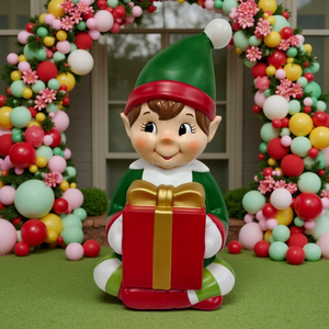 Boîte cadeau de Noël, figurine décorative, décorations - Product Image 3