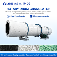 Ligne de production de granulateurs rotatifs pour engrais à base de gypse personnalisés LANE, capacité de 1 à 10 t/h, certifiée CE ISO, entièrement automatique