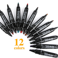 Gxin G-122CL Vente à chaud de stylos marqueurs permanents à double tête de style classique pour l'école et le bureau
