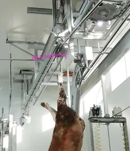 Inek mezbaha hattı Abattoir ekipmanları için WFA sığır kesim makinesi kanaması vinç