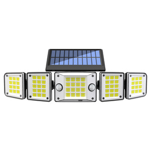 5 Heads LED Solar <b>Light</b> Outdoor <b>Motion</b> <b>Sensor</b> Waterproof Wide-angle Illumination Wall Lamp Garden Courtyard Street <b>Lights</b> - Product Image 3