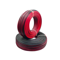 Cable de altavoz gemelos de cobre trenzado sin oxígeno, Cable de altavoz OFC, Cable de Audio Digital, Cables de Cinta Roja y negra de 2 núcleos/