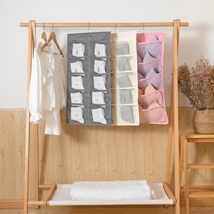 Organisateur de rangement suspendu pour sous-vêtements, sac de rangement suspendu double face pour sous-vêtements, chaussettes, <span class=keywords><strong>soutien</strong></span>-<span class=keywords><strong>gorge</strong></span> - Product Image 2