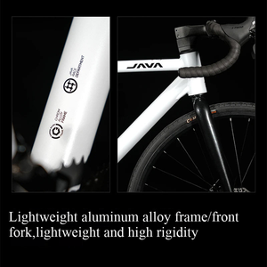 Bicicleta Urbana de Carreras de Carretera de Aleación de Aluminio, 14 Velocidades, Freno de Disco Mecánico de Doble Pistón, Rueda 700C, Modelo Curvo de Alta Resistencia, Hardtail - Product Image 6