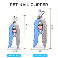 Usine En Gros Professionnel Produits De Soins Pour Animaux De Compagnie Portable En Acier Inoxydable Pet Nail Ciseaux Chien et Chat Nail Cutter & Clipper
