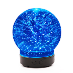 Diffuseur d'arômes et humidificateur 100 ml, diffuseur d'huiles essentielles ultrasonique avec lumière LED pour la maison et le bureau - Product Image 1
