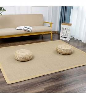 Alfombra Trenzada para Exteriores, Alfombra con Patrón Impreso en 3D, Marrón, Tejida, con Base de Goma, Alfombra de Yute para Sala de Estar - Product Image 6