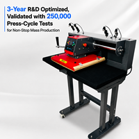 Nouvelle presse à chaud électrique semi-automatique industrielle 15x15 pouces à double station pour transfert DTF et sublimation de vêtements