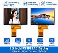 Écran LCD TFT 3,5 pouces 640x480 IPS tactile, module d'affichage industriel avec connecteur 30 broches