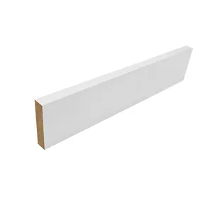 Square Edge Casing 3/4 In. X 3-1/2 In. White Primed MDF Casing Moulding In The Window Moulding