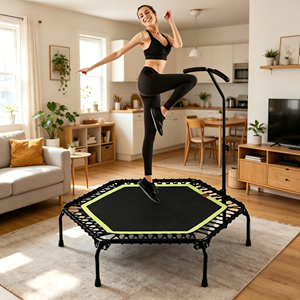 <span class=keywords><strong>Trampoline</strong></span> de fitness pliable hexagonal LXY-N120 de 48 pouces pour exercices aérobiques et entraînement sportif - Product Image 4