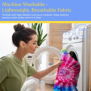 Calzini Sensoriali a Pressione Profonda per Bambini Autistici dai 5 ai 7 Anni, Modello Cane Rosa, Unisex - Product Image 6
