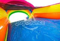 Parcours d'obstacles gonflable géant pour enfants et adultes, structure de jeu gonflable commerciale d'extérieur avec mur d'escalade et toboggan