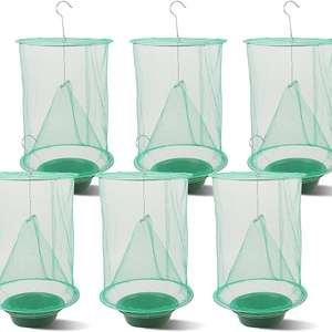 กับดักแมลงวันกลางแจ้งแบบใช้แล้วทิ้ง, กล่องดักแมลงวันแบบแขวนกลางแจ้ง, เครื่องดักจับและกำจัดแมลงวันสำหรับฟาร์ม/สวนผลไม้ - Product Image 1