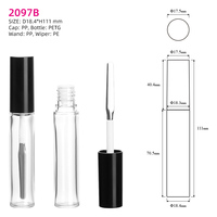 OMI 9ML Contenants ronds vides pour brillant à lèvres avec nouveau logo personnalisé, grand applicateur, tube de brillant à lèvres recyclable, emballage cosmétique