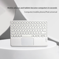 Teclado Inalámbrico BT Personalizado de ABS + Metal con Panel Táctil para Tablet, PC y Computadora