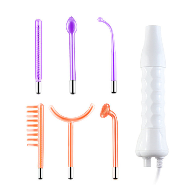 IFINE Beauty Home Use Kit Portable Handheld High Frequency Therapy Machine 6 in 1  Face Skin Care Wand