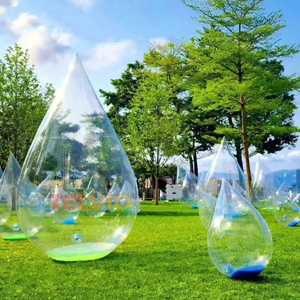 Prix usine Hermétique Transparent Gonflable Flottant <span class=keywords><strong>Bouée</strong></span> Gonflable Goutte D'eau <span class=keywords><strong>Ballon</strong></span> Modèle Avec Lumière pour la Décoration - Product Image 1