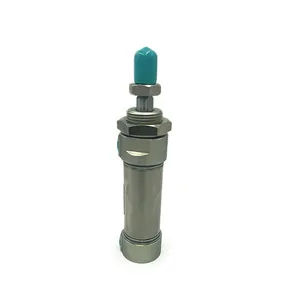 Cylindre pneumatique à double effet, 24 v, Standard, en aluminium, télescopique, à guidage électrique, en acier inoxydable