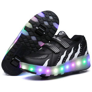 Zapatillas de Moda con Ruedas Retráctiles y Luces LED Recargables por USB para Niños Pequeños, Venta Directa de Fábrica - Product Image 2