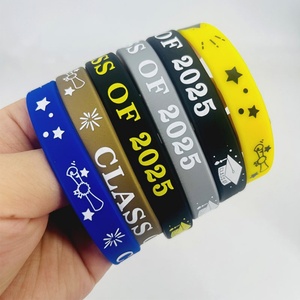 Class of 2025 Graduates Celebration Wrist Band Student Teacher <b>Memorial</b> Celebration Graduation Season Silicone Bracelet - Product Image 3